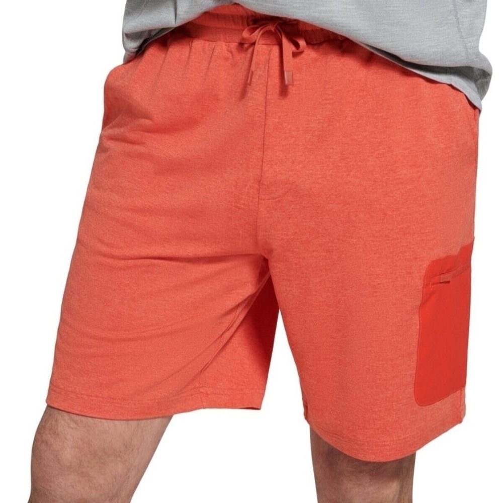 Men's Orange Athletic Shorts